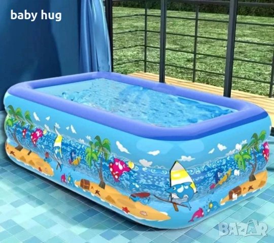 Надуваем басейн 2 размера, снимка 5 - Басейни и аксесоари - 50968641