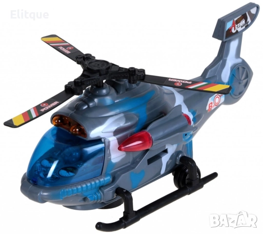 Боен хеликоптер със светлини и звукови ефекти, снимка 9 - Други - 52739586