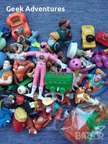80 Броя Малки Ретро / Винтидж Играчки Лот Pokemon, McDonalds, Power Rangers, снимка 4 - Колекции - 51717329