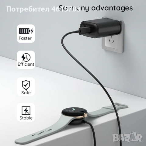 Зареждащ кабел за Xiaomi Watch S4/2/S3/H1/Watch2 Pro/Watch S2,Mi Band 8,8 Pro,8 Active,Watch 3 Lite , снимка 18 - USB кабели - 53647412