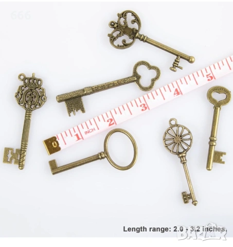 10 броя ключове с различен стил, снимка 7 - Други стоки за дома - 53862766