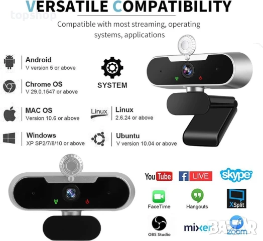 Неразопакована камера ARVIEMI 2021 1080P Full HD с 2 микрофона и трипод, снимка 2 - Камери - 50529219