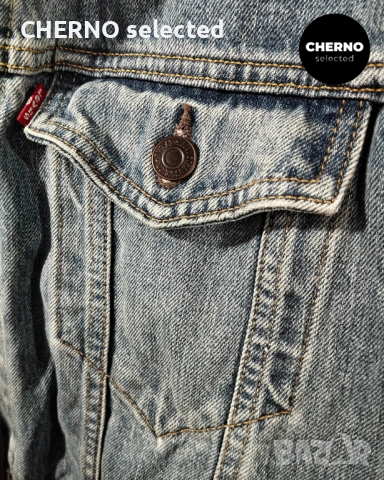 Мъжко синьо дънково яке LEVI’S Trucker Denim Jacket – размер L , снимка 15 - Якета - 54018870