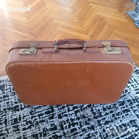 Кожен Куфар Антика, снимка 2 - Антикварни и старинни предмети - 49975876