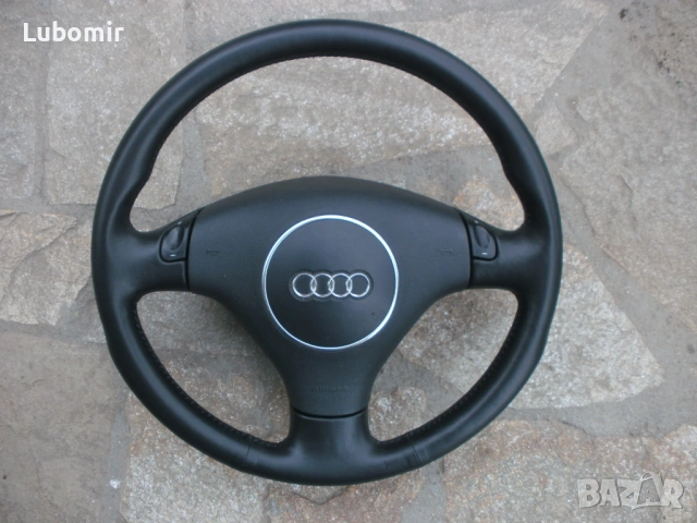 Волан с айр-бег - трилъчев, кожен, оригинален Audi A3,A4,A6,A8 !, снимка 9 - Аксесоари и консумативи - 54208292