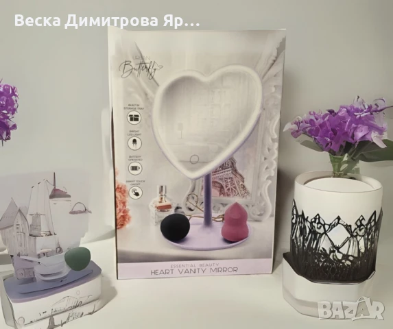 Стилно LED огледало за тоалетка с подсветка, снимка 8 - Други - 51056102