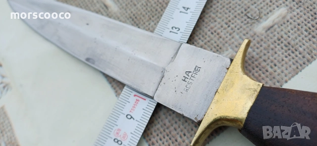 Рядък немски нож - кама за ботуш -,,HALLER" , снимка 4 - Антикварни и старинни предмети - 54094944