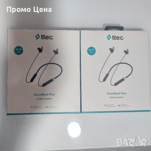Безжични Bluetooth слушалки ttec SoundBeat Plus - НОВИ