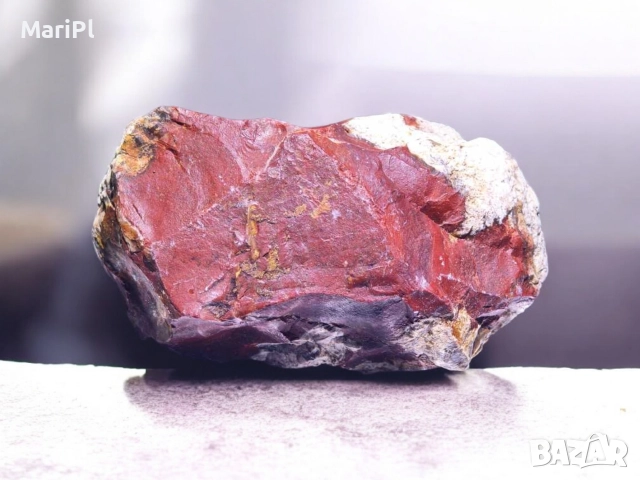 Рядък Червен Яспис от Маджарово – Страстен Камък за Колекционери, снимка 2 - Други ценни предмети - 52588823