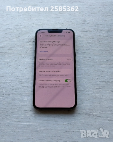 iPhone 13 Pro 128 Gb Graphite 100% Батерия, снимка 3 - Apple iPhone - 52965299