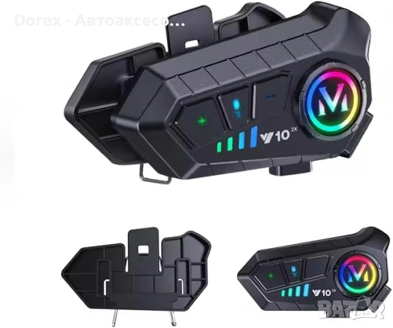 Bluetooth слушалка за моторна каска с интерком и шумопотискане, снимка 5 - Аксесоари и консумативи - 53901333