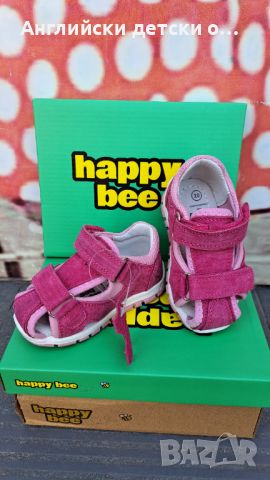 Английски детски сандали естествена кожа-Happy Bee, снимка 2 - Детски сандали и чехли - 46316782