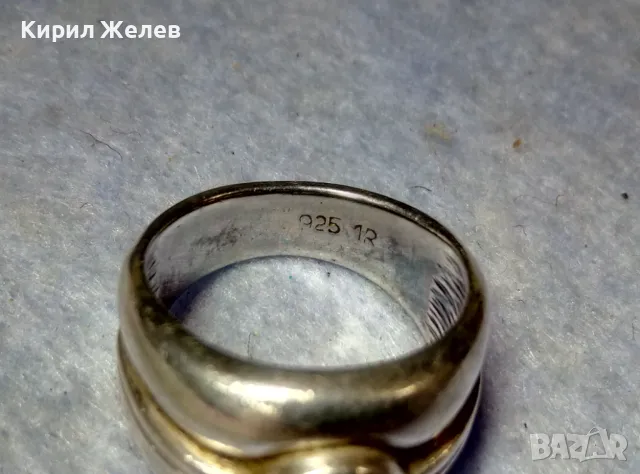 РАЗКОШЕН СКЪПОЦЕНЕН СРЕБЪРЕН ПРЪСТЕН СРЕБРО 925 с ЮВЕЛИРНО ФАСЕТИРАН МОЙСАНИТ 48602, снимка 3 - Пръстени - 49917326