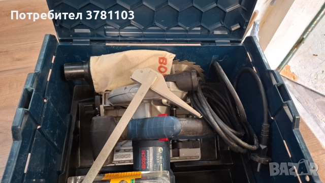 Ръчен Циркуляр BOSCH GKS 55 + G + FSN 160 Линеал, снимка 3 - Циркуляри - 52361240