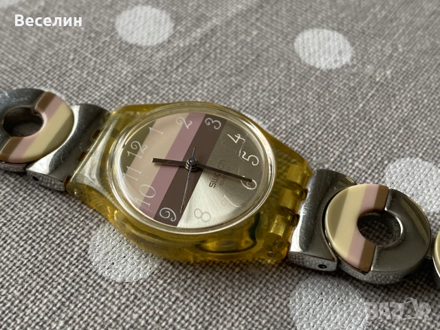 Оригинални часовници Swatch Metallic Dune, Viceroy и Ice Watch: Ice Forever – Purple и Yellow, снимка 5 - Дамски - 53385098
