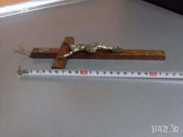 Дървен кръст- разпятие., снимка 5 - Декорация за дома - 49623185