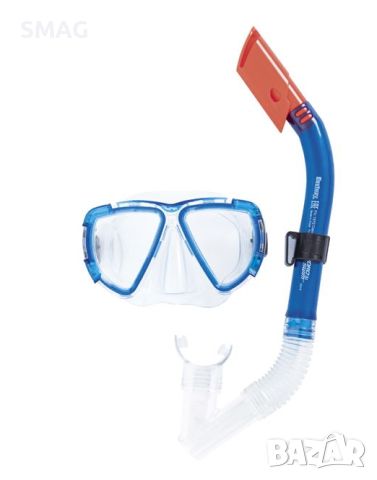 Детска цветна морска маска и комплект шнорхел за плуване 7+ години - Bestway, снимка 2 - Водни спортове - 46281002