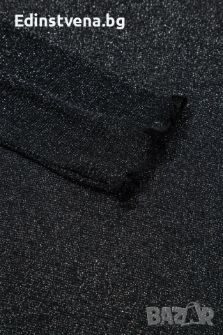 Дамска черна блестяща мрежеста блуза с дълъг ръкав, снимка 11 - Блузи с дълъг ръкав и пуловери - 53061625