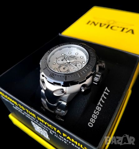 часовник INVICTA Thunderbolt Silver 52 mm, НОВ , снимка 4 - Мъжки - 46817302