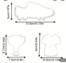 Купа Тениска Бутонка бутонки спортни резци форми метална форма резец украса бисквитки фондан, снимка 2