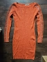 Рокля с дълъг ръкав оранжева S/M, снимка 3