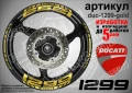 Ducati 1299 кантове и надписи за джанти duc-1299-gold, снимка 1