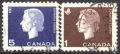 Клеймовани марки Кралица Елизабет II 1962 1963 от Канада, снимка 1 - Филателия - 38023565