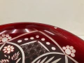 Част от сервиз от червен кристал, снимка 3