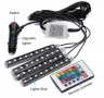  RGB светодиодни ленти с 9 LED  за интериорно осветление в автомобил., снимка 4
