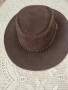 Мъжка шапка велур  +естествена  кожа с кръгла периферия          , снимка 3