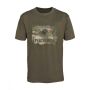 Тениска Percussion - Silkscreen-printed, в цвят Khaki/Бекас, снимка 1 - Екипировка - 45337639