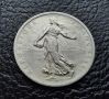 Стара сребърна монета 1 франк 1916 г. Франция- перфектна!, снимка 5
