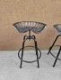 Метални ретро бар столове с регуриране на височината, снимка 3