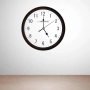 Стенен часовник, 30см., големи цифри, кварц, бял, снимка 1