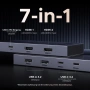 UGREEN 7-в-1 USB C докинг станция с двоен 4K HDMI и 100W PD за лаптопи HP и ThinkPad  НОВ, снимка 4