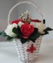Букети, кошници с текстилни цветя , снимка 2