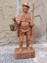 Красива Стара Дървена Фигура от Естествено Дърво / Германия , снимка 3