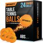 Комплект 24 топки за тенис на маса SPINSTI, Professional , 3 звезди, Оранжев