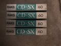 4 Нови Касети RAKS CD-SX за Продажба, снимка 1 - Аудио касети - 46022393