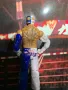 Екшън фигура WWE Rey Mysterio Рей Мистерио Mattel Half White Half Blue, снимка 13