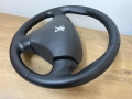 Оригинален с перфорирана кожа волан с еърбег airbag Peugeot 206 Пежо 206 pejo, снимка 5