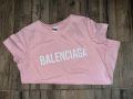 Тениска с надпис Balenciaga, снимка 1 - Тениски - 45498670
