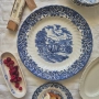 Английски порцеланови чинии и палто със син декор , снимка 7
