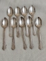 Комплект сребърни стари лъжички за кафе 9 броя на фирмата GAB, снимка 3