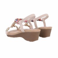 Дамски сандали на клин, 4цвята , снимка 16 - Сандали - 45595529