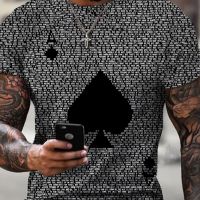 Мъжка тениска с къс ръкав,геометричен 3D принт с дизайн на Асо Пика, снимка 6 - Тениски - 45717256