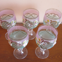 Кристални чаши на Бохемия, снимка 1 - Чаши - 45034070