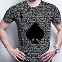 Мъжка тениска с къс ръкав,геометричен 3D принт с дизайн на Асо Пика, снимка 2 - Тениски - 45732580