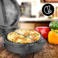 Duronic Dual Omelette Maker OM60, уред за готвене на омлети без обръщане, незалепващи плочи, 600 W, снимка 5 - Други - 44973999