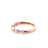 Златен дамски пръстен 1,55гр. размер:56 14кр. проба:585 модел:23683-3, снимка 3 - Пръстени - 45735505